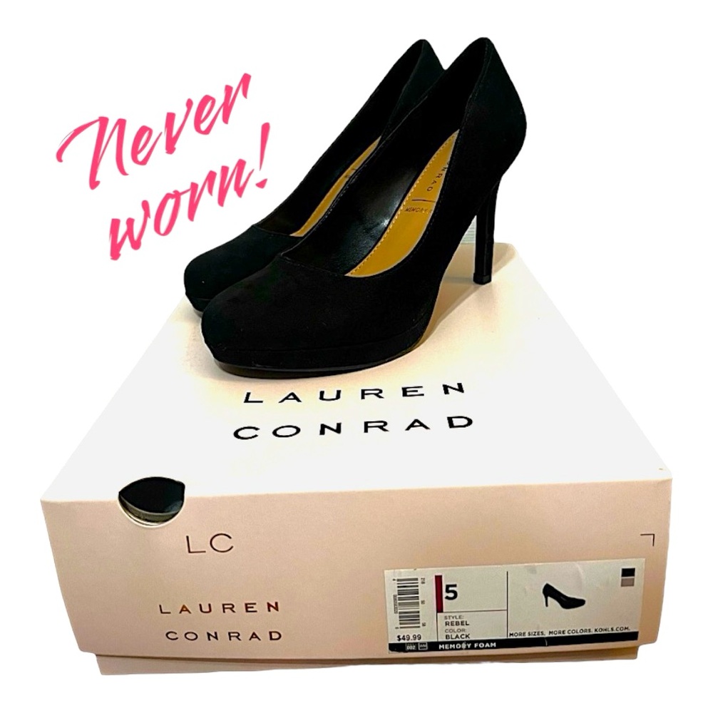 NEW Lauren Conrad Black Pumps